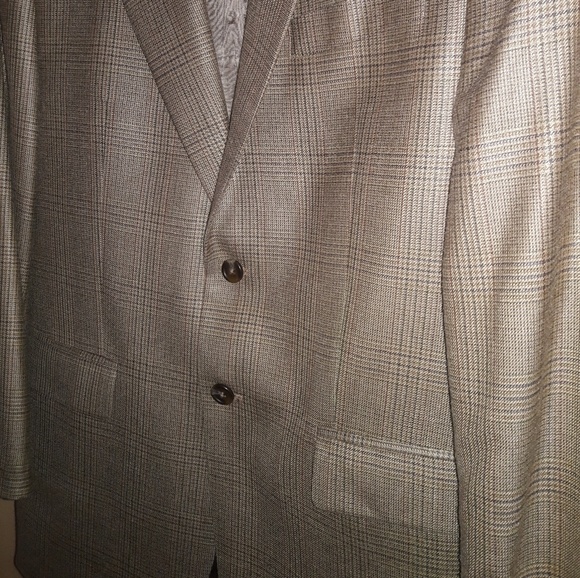 Ralph Lauren Men's Glen Plaid Silk Wool 2B Blazer - Picture 3 of 8
